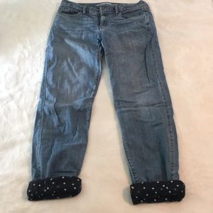 Eddie Bauer flannel lined jeans EUC